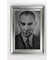 Gümüş Çerçeveli Atatürk Tablo cv741