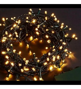 10 M 100 Led Boncuk Lamba Gün Işığı Siyah Kablo MZ-18-4