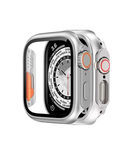 BİNANO APPLE WATCH 41MM ULTRA DÖNÜŞTÜRÜCÜ GÜMÜŞ KASA VE EKRAN KORUYUCU