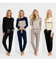 Kadın Pamuklu 4 Adet 2'li Pijama Takımı BB2222
