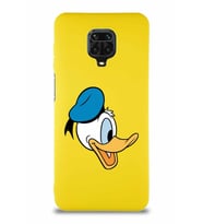Xiaomi Redmi Note 9S Soft Premier Kapak Donald Duck-F Tasarımlı Silikon Kılıf - Sarı (Şeffaf)