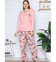 Işılay Kışlık Kadın Pijama Takımı 5432 (Gül Kurusu)