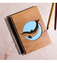 AHŞAP KAPAKLI DEFTER, GÜNLÜK, AJANDA, ANI DEFTERİ, YUNUS