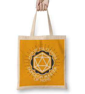 Dungeon Master Of None Bez Çanta Uzun Saplı