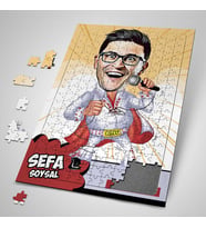 Kişiye Özel Hediye Assolist Karikatürlü Puzzle