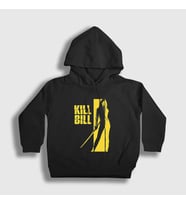 Presmono Unisex Çocuk Siyah Beatrix Film Kill Bill Kapüşonlu Sweatshirt 246239tt