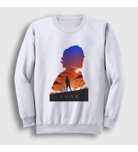 Presmono Unisex Beyaz Paul Dune Film Sweatshirt 422058tt