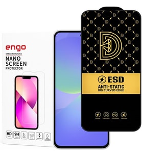 Samsung Galaxy A36 İle Uyumlu Ekran Koruyucu Antistatik 9h Temperli Kırılmaz Cam, Toz Tutmayan Parmak İzi Önleyici, 5d Tam Kaplayan Esd Koruma, Hd Şeffaf