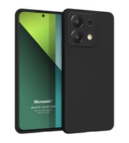 Microsonic Matte Silicone Xiaomi Poco M6 Pro 4G Kılıf Siyah (Siyah)