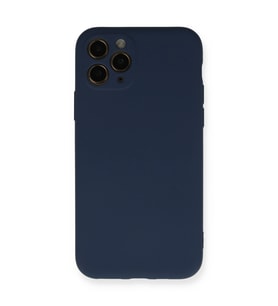 iPhone 11 Pro Kılıf Nano İçi Kadife Silikon - Lacivert