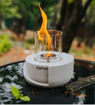 Kafna Tamay Masaüstü Beton Şömine +1lt. Bioethanol Şömine Yakıtı