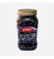 Siyah Kuru Sele (Kıvırcık) Yener Zeytin 900 gr Doğal Fermante