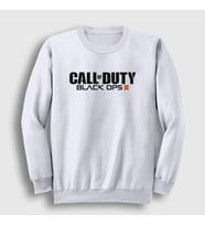 Presmono Unisex Beyaz Black Ops Call Of Duty Sweatshirt 26657tt (Beyaz)