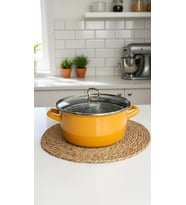 Milano Cat Lüks 22 cm Kızartma Tenceresi – 4,5 L, Sarı