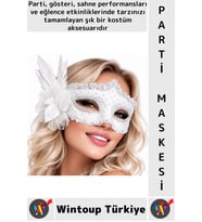 #PartiMaskesi Luxery Estetik Kostüm Davet Yılbaşı Cosplay Balo Şık Tüylü Venedik Parti Maskesi