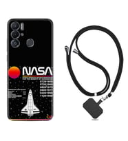 Tecno Pova Neo Kılıf Resimli Boyun Askılı İpli Desenli Silikon Nasa 2 1407