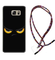 Samsung S7 Edge S20 Fe Plus Ultra S21 S22 Kılıf Boyun Asklı Rasta Silikon Black Eyes 1644
