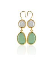 Kadir Jewellery 22 Ayar Altın Kaplama Kadın İnci Küpe -El İşçiliği Ve Hipoalerjenik Küpe