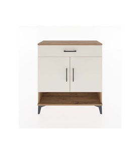 Arges Şifonyer 2 Raflı Tek Çekmeceli 2 Kapaklı 88x30x96 Çam-Aytaşı