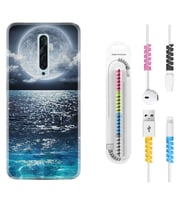 Oppo Reno 2Z 4 Lite 4 Pro 5 6 7 A31 Kılıf Kablo Koruma Spiral Silikon Great Moon 1301