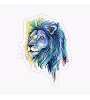 Renkli Aslan Araba Oto Sticker Yapıştırma Etiket 17CM A9