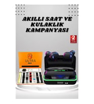 Mey İthalat® Yeni Nesil Akıllı Saat ve Bluetooth Kulaklık Kampanyası Android Ve İOS Uyumlu Uyku ve S
