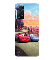Xiaomi Redmi Note 12 PRO 4G Uyumlu Şimşek Mcqueen Tasarımlı Şeffaf Telefon Kılıfı