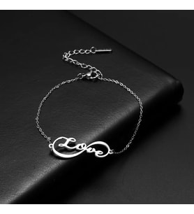 925 Ayar Love Gümüş Bileklik