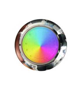 Slim Fit Sıva Üstü Havuz Sualtı Aydınlatma Lambası RGB 2 Kablolu (Krom)