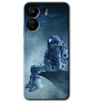 Xiaomi Redmi 13C Kılıf HD Desen Baskılı Kılıf - Astronot Yalnızlığı