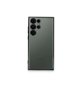 Newface Samsung Galaxy S23 Ultra Kılıf Razer Lensli Silikon - Siyah