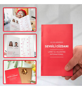 Kişiye Özel Fotoğraflı Sevgili Cüzdanı, Sevgiliye Hediye