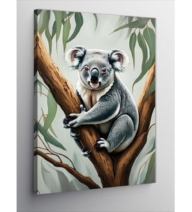 Kanvas Tablo Ağaçtaki Koala