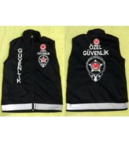 YAZILARI NAKIŞ İŞLEMELİ,ÖZEL GÜVENLİK YELEĞİ SATINAL.SİVİLE SATILMAZ