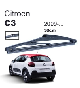 OTOZET Citroen C3 Arka Silecek Kolu Süpürgesi 30 cm 2009-2016