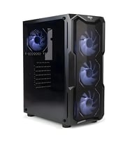 AIGO AQUARIUS Mesh 650W 80+ ARGB L17 ARGB Reverse Fans x3,REAR: L17 ARGB fans x1 Mid Tower Kasa