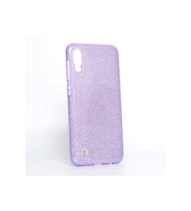 Samsung Galaxy M10 Uyumlu Kılıf Zore Shining Silikon (Mor)