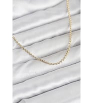 CM 14K Gold Renk Top Zincirli Model 60 cm Kadın Kolye 5886