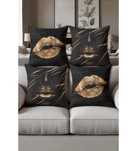 Dijital Baskılı Yumuşak Dokulu 4’lü Kırlent Kılıfı Takımı (43x43 cm) KRL0012