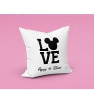 Aşk Love Sevgili Tasarımlı Yastık Kişiye Özel