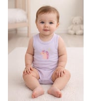Civil Baby Unicorn Baskılı 0-3 Yaş Çıtçıtlı Badi - Pembe