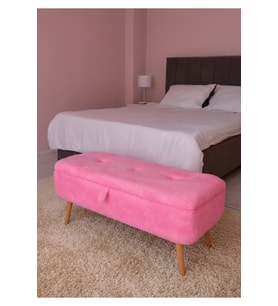 Yatak önü Sandıklı puf, ve giyinme odası, puf Bench, yatak ucu, peluş kumaş , puf sandıklı
