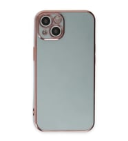 iPhone 15 Kılıf Volet Silikon - Açık Yeşil