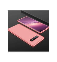 Samsung Galaxy S10 Plus Uyumlu Kılıf Zore Ays Kapak (Rose Gold Altın)