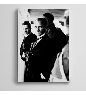 Atatürk Siyah Beyaz 8 Kanvas Tablo