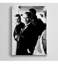 Atatürk Siyah Beyaz 8 Kanvas Tablo