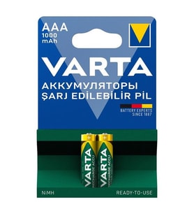 Varta 5703 1.2V 1000 Mah Şarjlı AAA Kalem Pil (2 Li Paket)