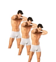 Looksense Erkek Dude 3Lü İnce Bel Lastikli Likralı Boxer 12003 (Gri)