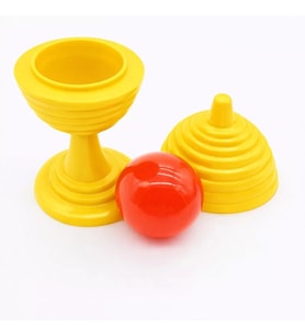 Sarı Renk Sihirli Kupa Top Kaybetme Oyunu 7 cm