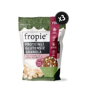 Proteinli Glutensiz Granola - Yer Fıstıklı & Kinoa Patlaklı 240gr x 3 Adet